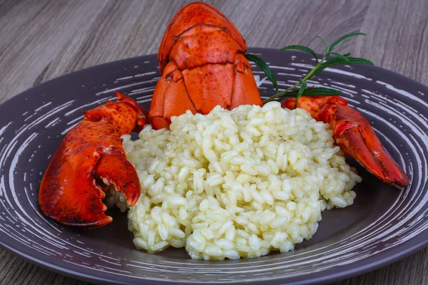 Risotto med hummer — Stockfoto