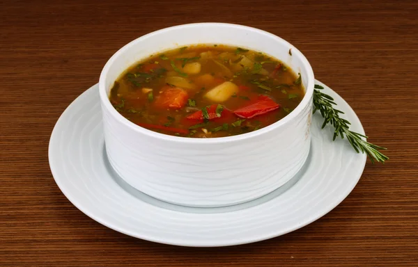 Caucasian soup - chanakhi — Stock Photo, Image