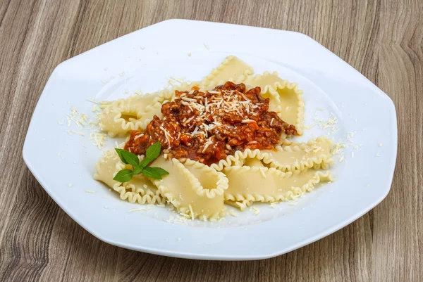 Välsmakande Pasta Bolognese — Stockfoto