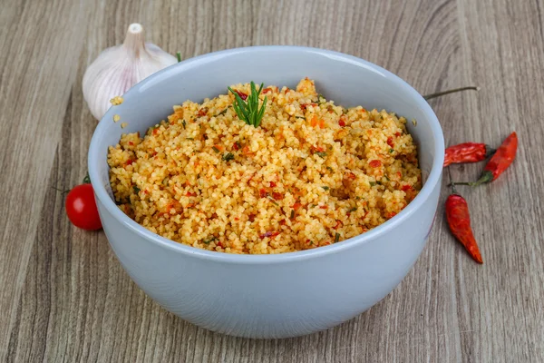 Cocina tradicional árabe Couscous — Foto de Stock