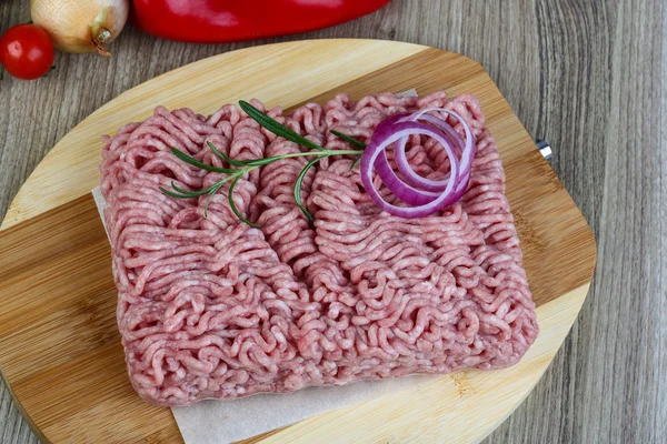 Surowego mielonego mięsa wieprzowego mięsa — Zdjęcie stockowe