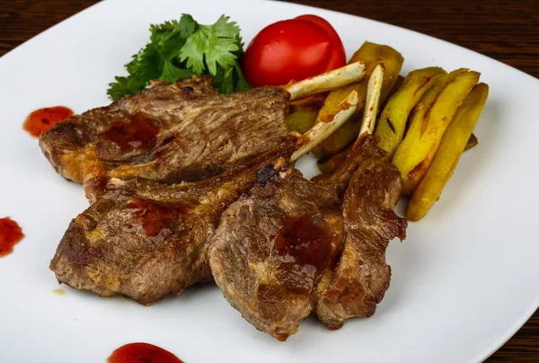 Grilled Lamb chops — Stock Photo, Image
