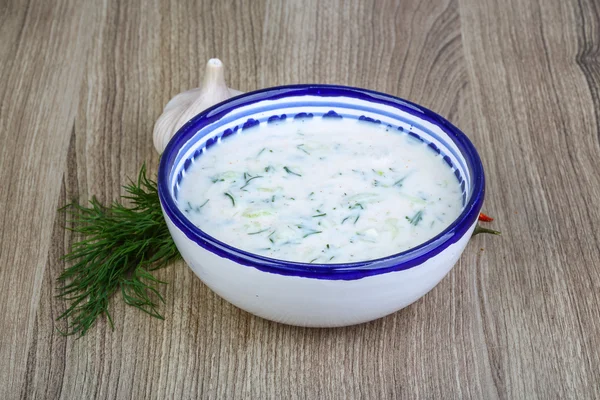 그리스 전통 요리 Tzatziki — 스톡 사진