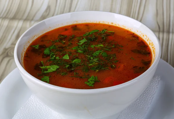Русский традиционный капустный суп - борщ — стоковое фото