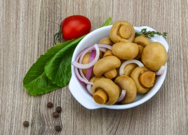 lezzetli turşusu champignon