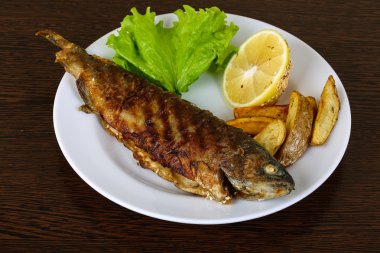 Patates ile Izgara Alabalık