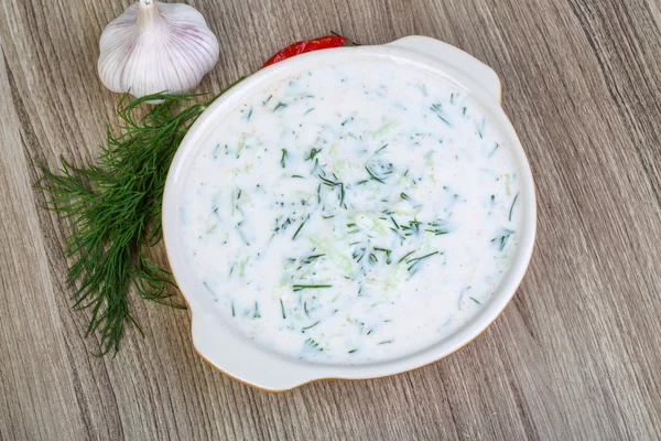 Griechische traditionelle Küche tzatziki — Stockfoto