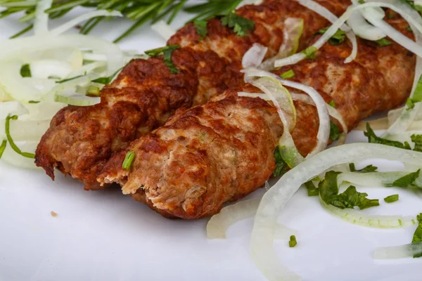 Kebab barbecue met rozemarijn — Stockfoto