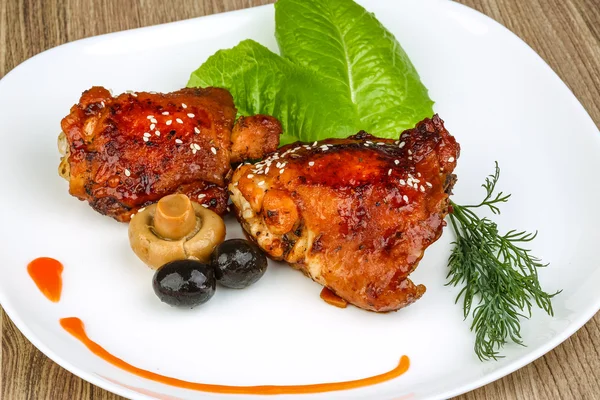 Teriyaki chicken thights — Stock Photo, Image