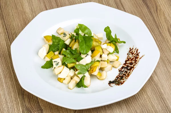 Pear and cheese salad — Stock Photo, Image