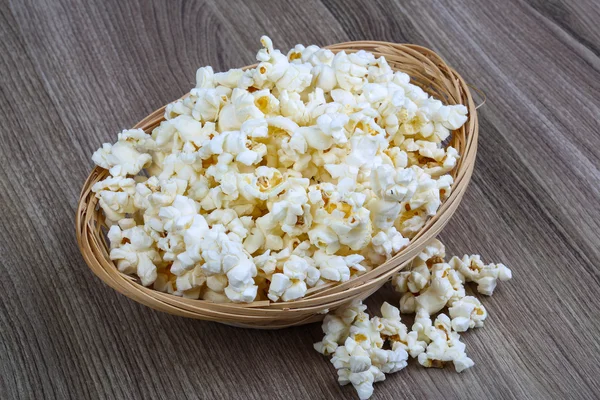 Hot Popcorn in the basket — Stock Photo, Image