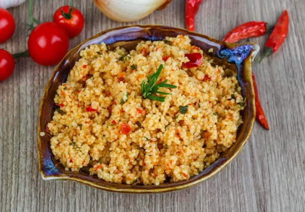 Cocina tradicional árabe Couscous —  Fotos de Stock