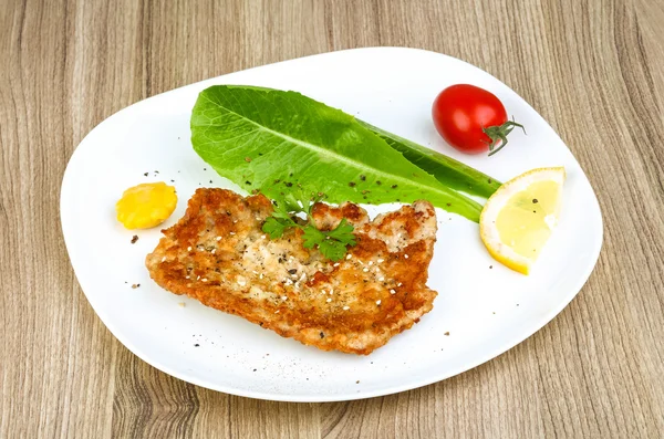 Cotoletta di maiale con semi di sesamo — Foto Stock