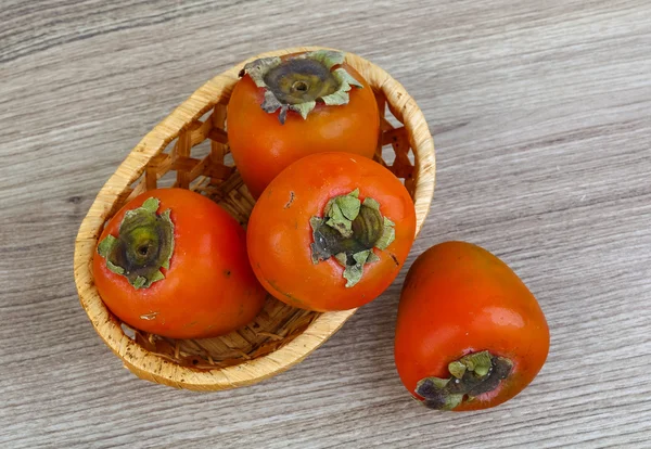 Kypsät mehukkaat Persimmonhedelmät — kuvapankkivalokuva