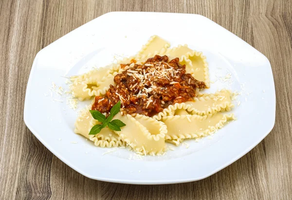 Pâtes savoureuses bolognaise — Photo