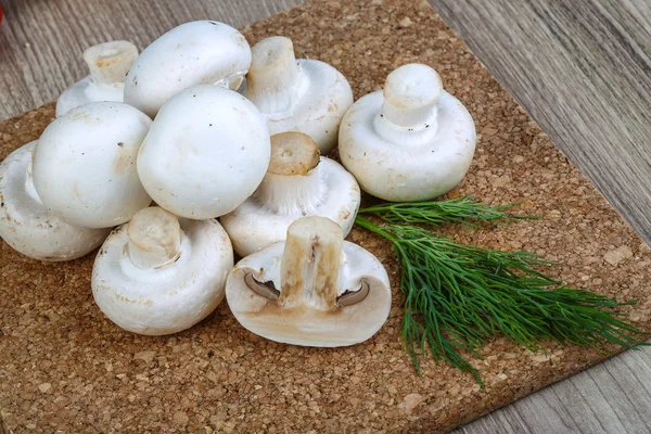 Fresh raw Champignons — Stock Photo, Image