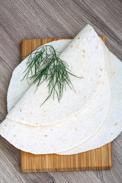 Mexikanska Tortillas med dill — Stockfoto