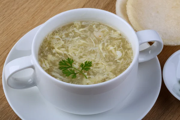 Sopa de carne de cangrejo — Foto de Stock