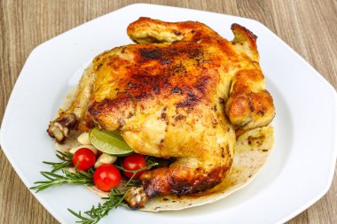 sıcak ızgara tavuk