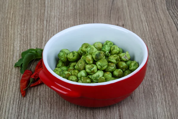 Japanische Wasabi-Erbsen — Stockfoto