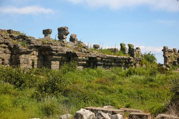 Ruinerna i Side i Turkiet — Stockfoto