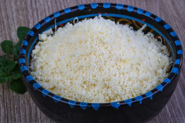 Shredded parmesan cheese — Stock Photo, Image