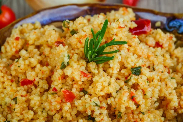 Cocina tradicional árabe Couscous —  Fotos de Stock