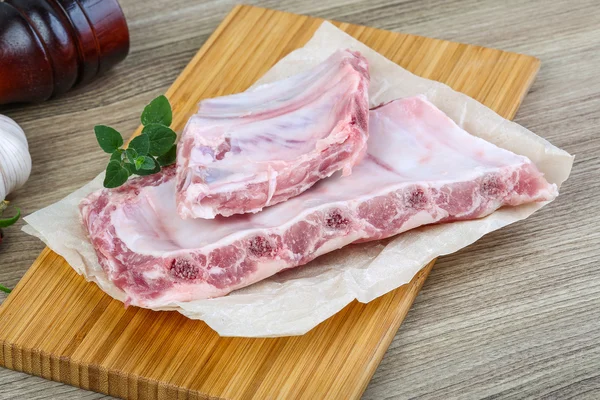 Costillas de cerdo crudas — Foto de Stock