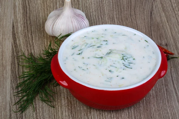 Cocina tradicional griega Tzatziki — Foto de Stock