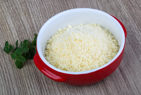 Shredded parmesan cheese — Stock Photo, Image