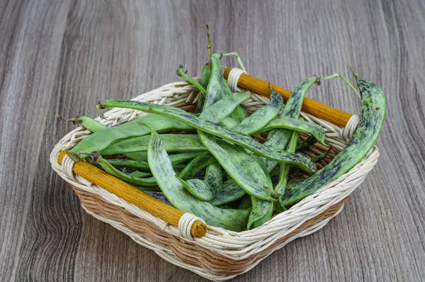 生の緑の豆 — ストック写真