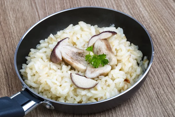 Risoto de cogumelos com salsa — Fotografia de Stock