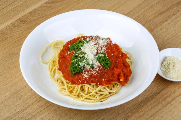 Makarna Napoli parmesan ile — Stok fotoğraf