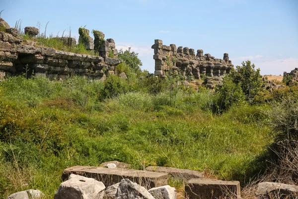 Ancient Side ruins in Turkey — Stock Photo, Image
