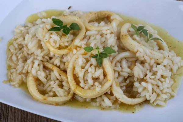 Italiaanse Squid risotto — Stockfoto