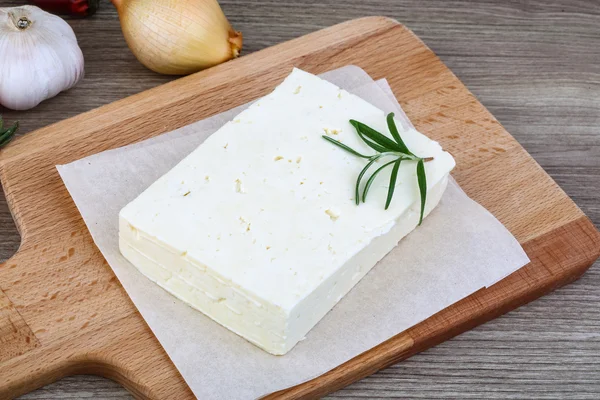 Caucasian Cheese Brinza — Stock Photo, Image