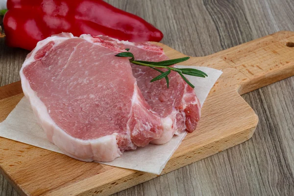 Raw pork steak — Stock Photo, Image