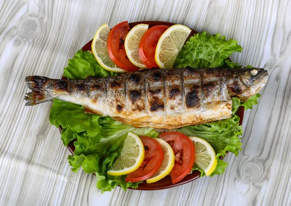 Delicious Grilled trout — Stock Photo, Image