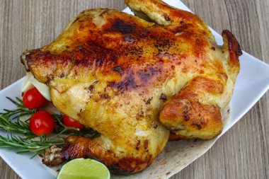 sıcak ızgara tavuk