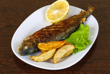 Patates ile Izgara Alabalık