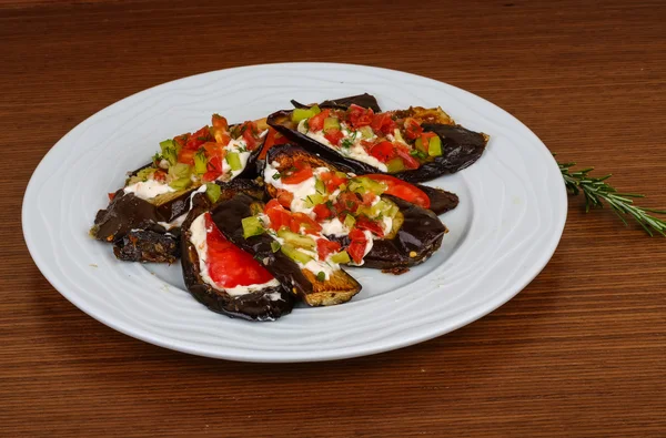 Melanzane alla griglia con pomodoro — Foto Stock