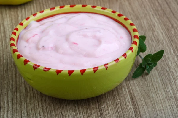 stock image Fresh Srawberry yoghurt