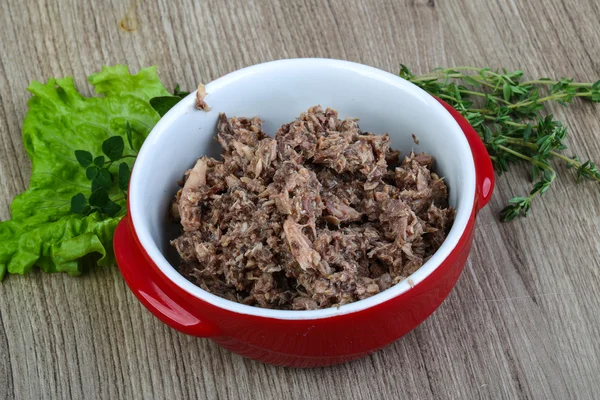 Carne de atún en conserva —  Fotos de Stock