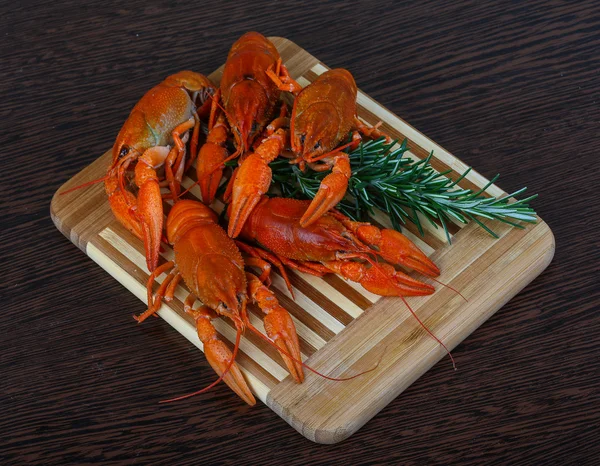 水煮小龙虾配迷迭香 — 图库照片