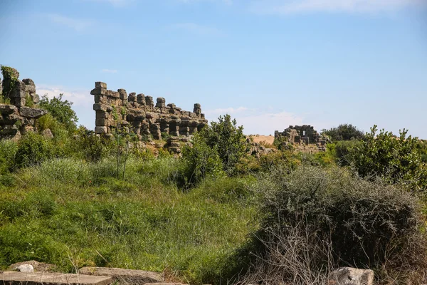 Türkiye'de Antik Side Harabeleri — Stok fotoğraf