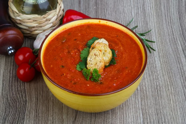 Sup tradisional Spanyol Gazpacho — Stok Foto