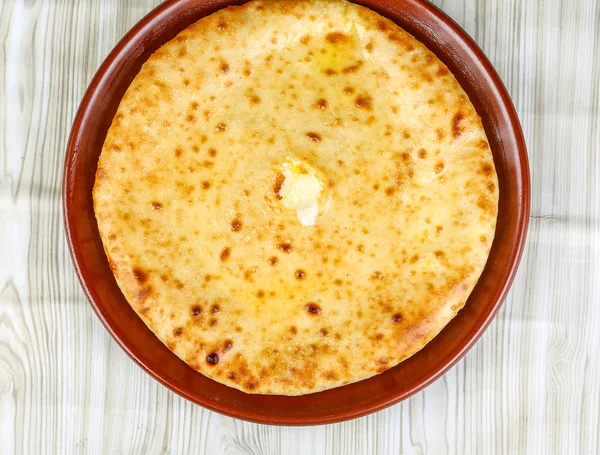 Hot Ossetian pie — Stock Photo, Image