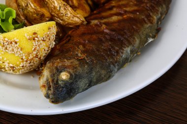 Patates ile Izgara Alabalık