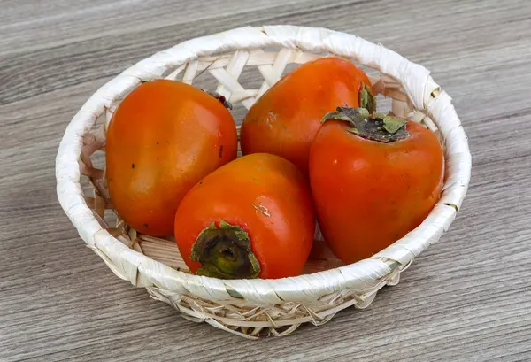 Ripe juicy Persimmon fruits — Stock Photo, Image