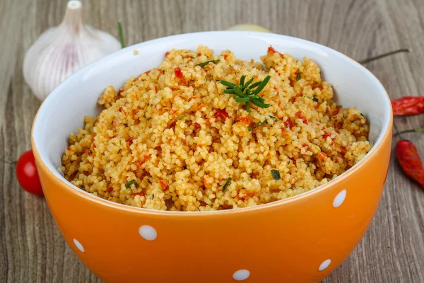 Cocina tradicional árabe - Couscous — Foto de Stock